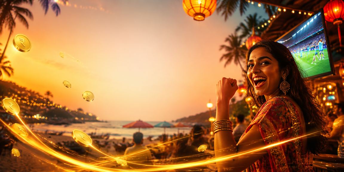 Indian currency rupee and mobile payment concepts at beach
