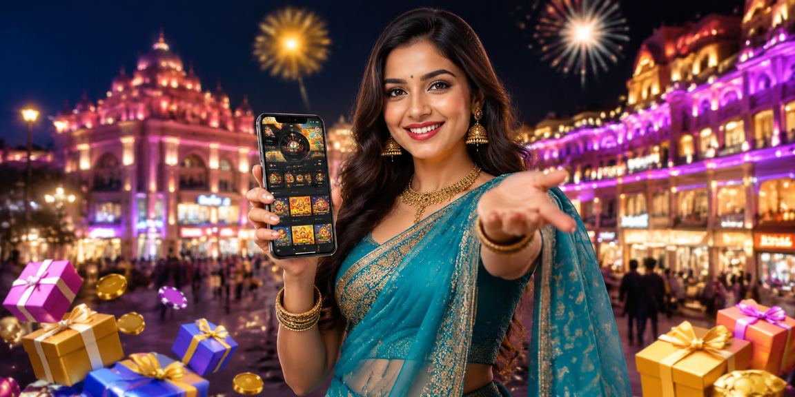 Indian young woman playing casino games on mobile device